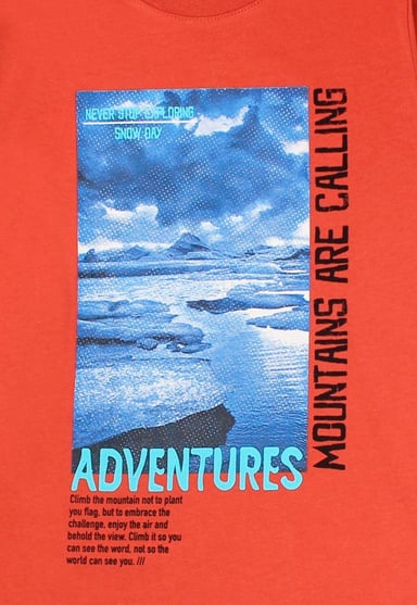 POLERA MANGA LARGA ALGODÓN NIÑO FICCUS ARCTIC JUNIOR NARANJO - 3
