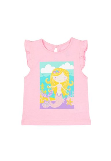 POLERA ALGODÓN NIÑA FICCUS VUELOS MALIBU BEBÉ ROSADO 3 A 24 MESES 18 / 24 M - 1