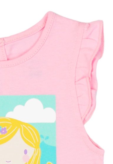 POLERA ALGODÓN NIÑA FICCUS VUELOS MALIBU BEBÉ ROSADO 3 A 24 MESES 18 / 24 M - 3