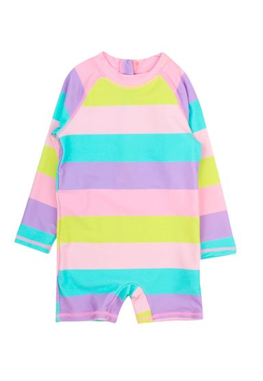TRAJE BAÑO NIÑA FICCUS ROSADO MALIBU BEBÉ 3 A 24 MESES 6 / 12 M - 1