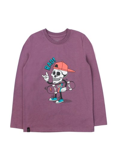 POLERA ALGODÓN NIÑO FICCUS MORADO - 1