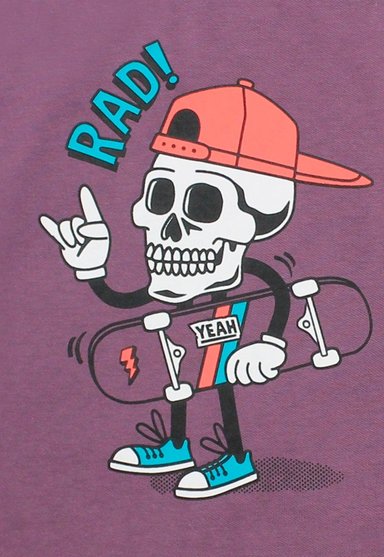 POLERA ALGODÓN NIÑO FICCUS MORADO - 3