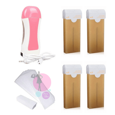 PACK MAQUINA ROLL ON + 4 CARTUCHOS DE CERA +50 BANDAS - 1