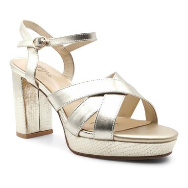 SANDALIAS MUJER TOFFY CO CUERO DORADO JULIE - 2