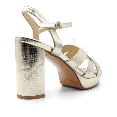 SANDALIAS MUJER TOFFY CO CUERO DORADO JULIE - 4