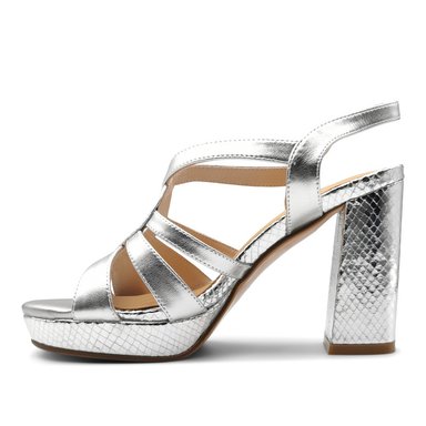 SANDALIAS MUJER TOFFY CO CUERO PLATEADO EMMA - 3