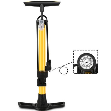 BOMBÍN ALUMINIO PIE AMARILLO - 160 PSI - 1