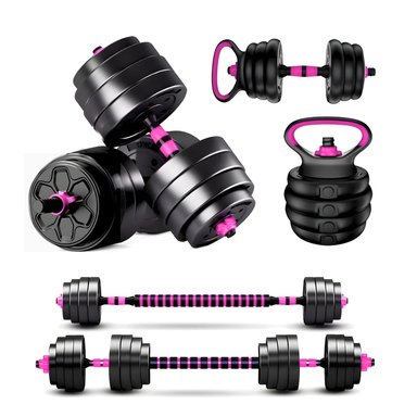 SET MANCUERNAS BARRA AJUSTABLES 20 KG 3 EN 1 - 1