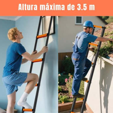 ESCALERA TELESCOPICA 3.5M 150KG ALUMINIO2042 - 6