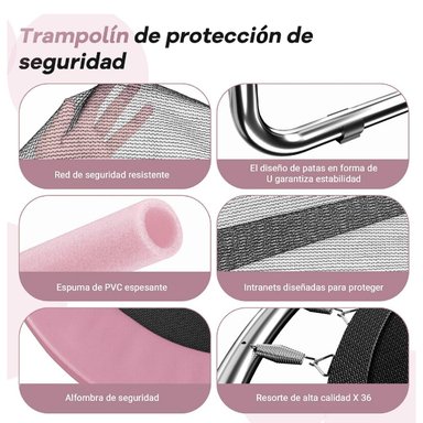 CAMA ELASTICA ROSA ULTRA RESISTENTE 150CM YEP HOME - 4