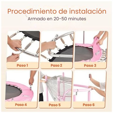 CAMA ELASTICA ROSA ULTRA RESISTENTE 150CM YEP HOME - 5