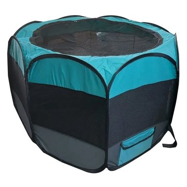 CORRAL PERRO TALLA XL VERDE NEGRO - 1
