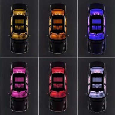 LUZ LED TIRA RGB ATMOSFERA 4 EN 1 LUCES NEÓN AUTO INTERIOR - 3