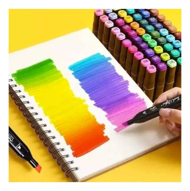 SET X80 PLUMONES MARCADORES PARA COLOREAR - 6