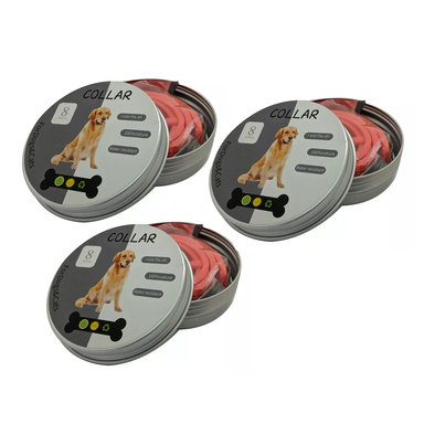 COLLAR PERROS ANTIPULGAS REPELENTE GARRAPATA 8 MESES PACK X 3 - 1