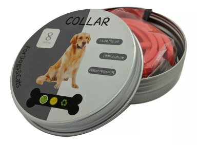 COLLAR PERROS ANTIPULGAS REPELENTE GARRAPATA 8 MESES PACK X 3 - 4