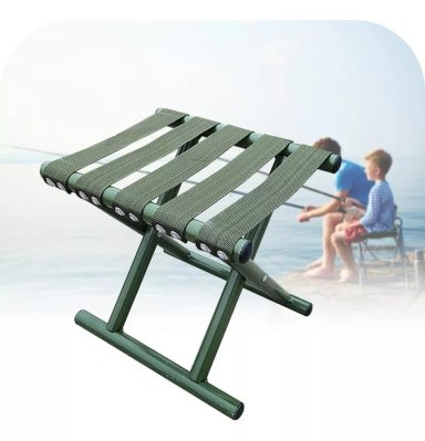 SILLA PORTÁTIL PISO PLEGABLE CAMPING CAZA PLAYA PESCA 33 CM - 2