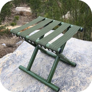 SILLA PORTÁTIL PISO PLEGABLE CAMPING CAZA PLAYA PESCA 33 CM - 4