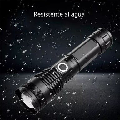 POTENTE LINTERNA TACTICA MILITAR USB P50 LINTERNAS CAMPING - 3