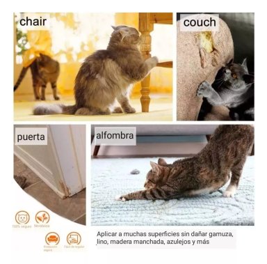 10PCS GATO PROTECTOR ANTIARAÑAZOS SOFÁ SOFÁ MUEBLES 43*30CM - 3