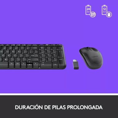 KIT TECLADO Y MOUSE INALÁMBRICO LOGITECH MK220 - 3
