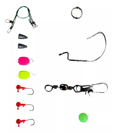KIT DE 101 PIEZAS DE SEÑUELO CEBO MOSCAS ANZUELOS PARA PESCA - 3