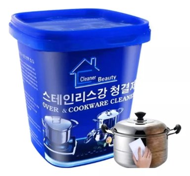 LIMPIA OLLA MULTIUSO PASTA CREMA MAGIC LIMPIADOR ACERO HOGAR - 3