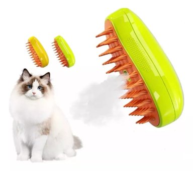 CEPILLO AUTOMÁTICO PARA GATOS A VAPOR 3 EN 1 - 1