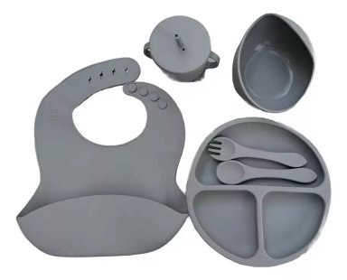 SET ALIMENTACIÓN SILICONA LIBRE BPA 6 PIEZAS ANTIDESLIZANTE - 4
