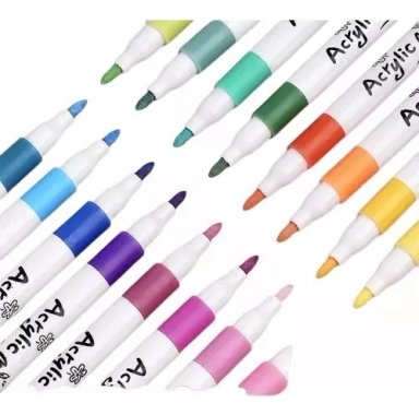 LÁPICES ACRÍLICOS MARCADORES 60 COLORES ACRYLIC PAINT MARKER - 1