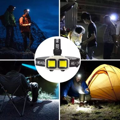 LINTERNA FRONTAL LED RECARGABLE RESISTENTE AL AGUA - 4
