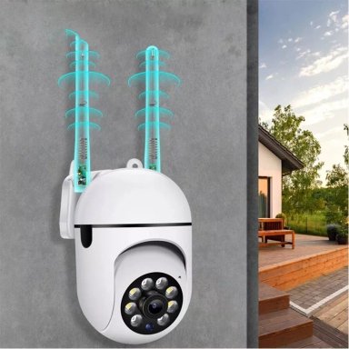 CÁMARA DE SEGURIDAD EXTERIOR WIFI 2 ANTENAS IP66 CAMARA - 2