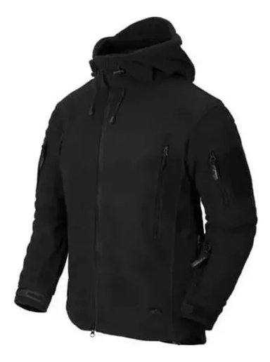 POLERON TACTICO MILITAR DE POLAR NEGRO L - 1