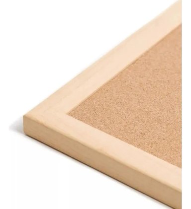 PIZARRA CORCHO 40X60 CM BORDE MADERA RESISTENTE Y CHINCHETAS - 3