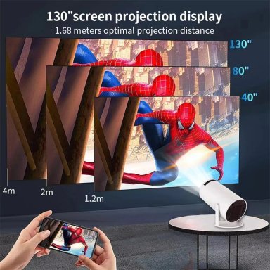 PROYECTOR PORTÁTIL MINI HY300PRO ULTRA HD 4K WIFI BLUETOOTH - 3