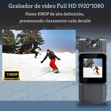 CÁMARA DE CUERPO PORTÁTIL HD PANTALL GRABADORAS VIDEO 1080P - 2
