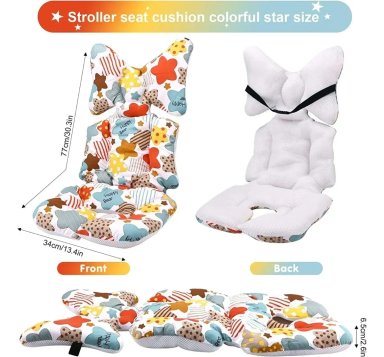 COJIN PARA COCHE DE BEBE O SILLA DE AUTO ACOLCHADO MULTIUSO DISEÑO 1 - 3