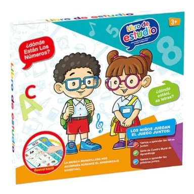 LIBRO APRENDIZAJE DE ESTUDIO DIDÁCTICO INTERACTIVO NIÑOS +3 - 1
