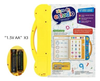 LIBRO APRENDIZAJE DE ESTUDIO DIDÁCTICO INTERACTIVO NIÑOS +3 - 4