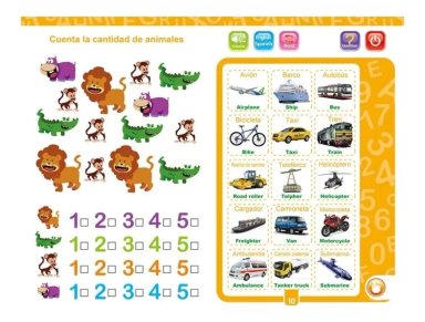 LIBRO APRENDIZAJE DE ESTUDIO DIDÁCTICO INTERACTIVO NIÑOS +3 - 5