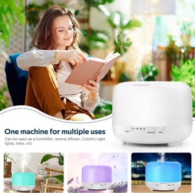 HUMIDIFICADOR ULTRASONICO HUMIFICADOR AIRE DIFUSOR 500ML - 5