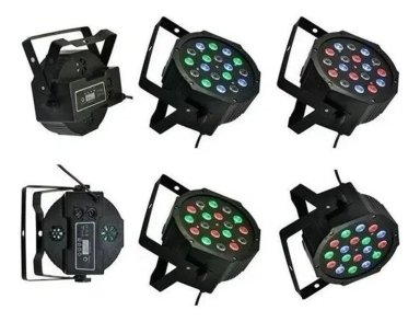 PROYECTOR LED RGB  LUCES DISCO LUZ FIESTA RGB 1411 - 2