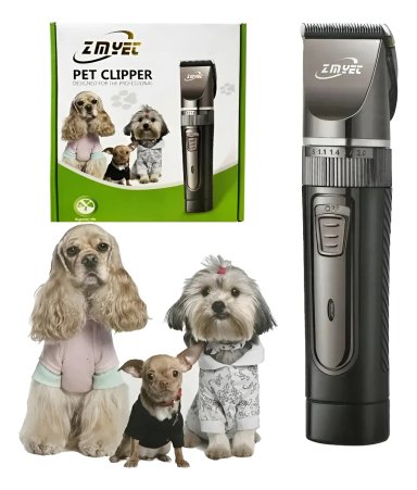 CORTADORA DE PELO PARA PERROS MAQUINA CORTA RECARGABLE USB - 1