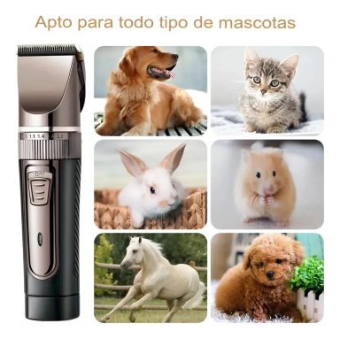 CORTADORA DE PELO PARA PERROS MAQUINA CORTA RECARGABLE USB - 3