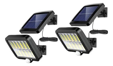 PACK X2 FOCO CON PANEL SOLAR - 1