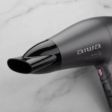 SECADOR DE PELO CABELLO 1800W 2N 2V GRIS AW-THD1839 AIWA NEGRO - 7
