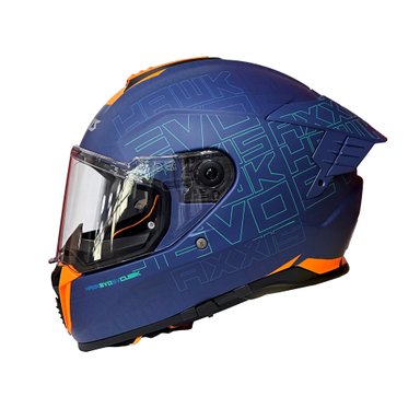 CASCO AXXIS HAWK SV EVO CUBIK NARANJA FLUOR MATE - 1