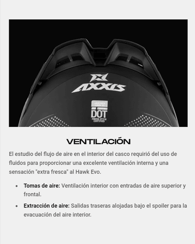 CASCO AXXIS HAWK SV EVO IXIL TITANIO MATE - 9