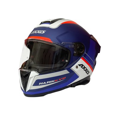 CASCO AXXIS HAWK SV EVO DAYTONA C7 AZUL MATE - 1