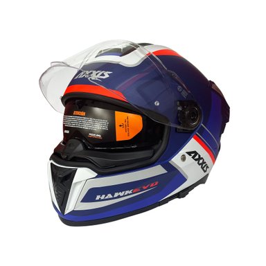 CASCO AXXIS HAWK SV EVO DAYTONA C7 AZUL MATE - 2